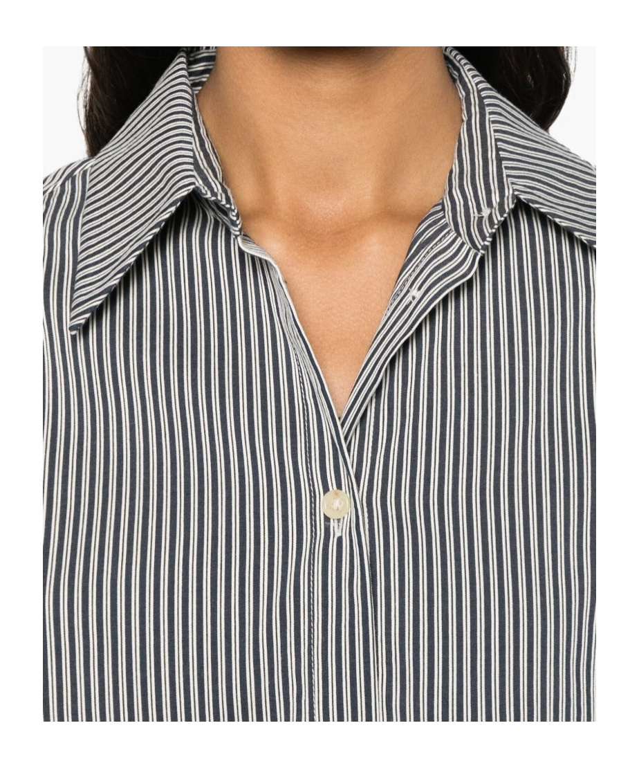 ALYSI LAPEL SLEEVELESS SHIRT 