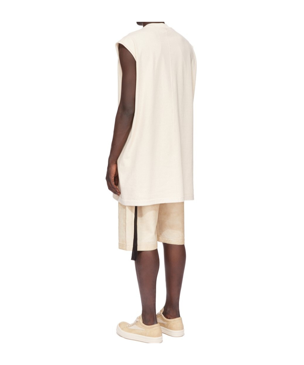 Rick Owens Drkshdw Sleeveless T-shirt In White