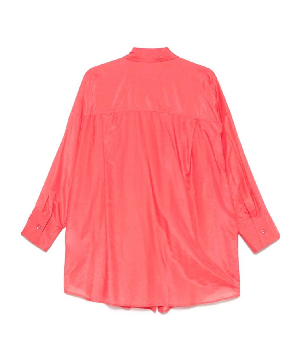 Semicouture Angelica Cotton And Silk Shirt In Pink