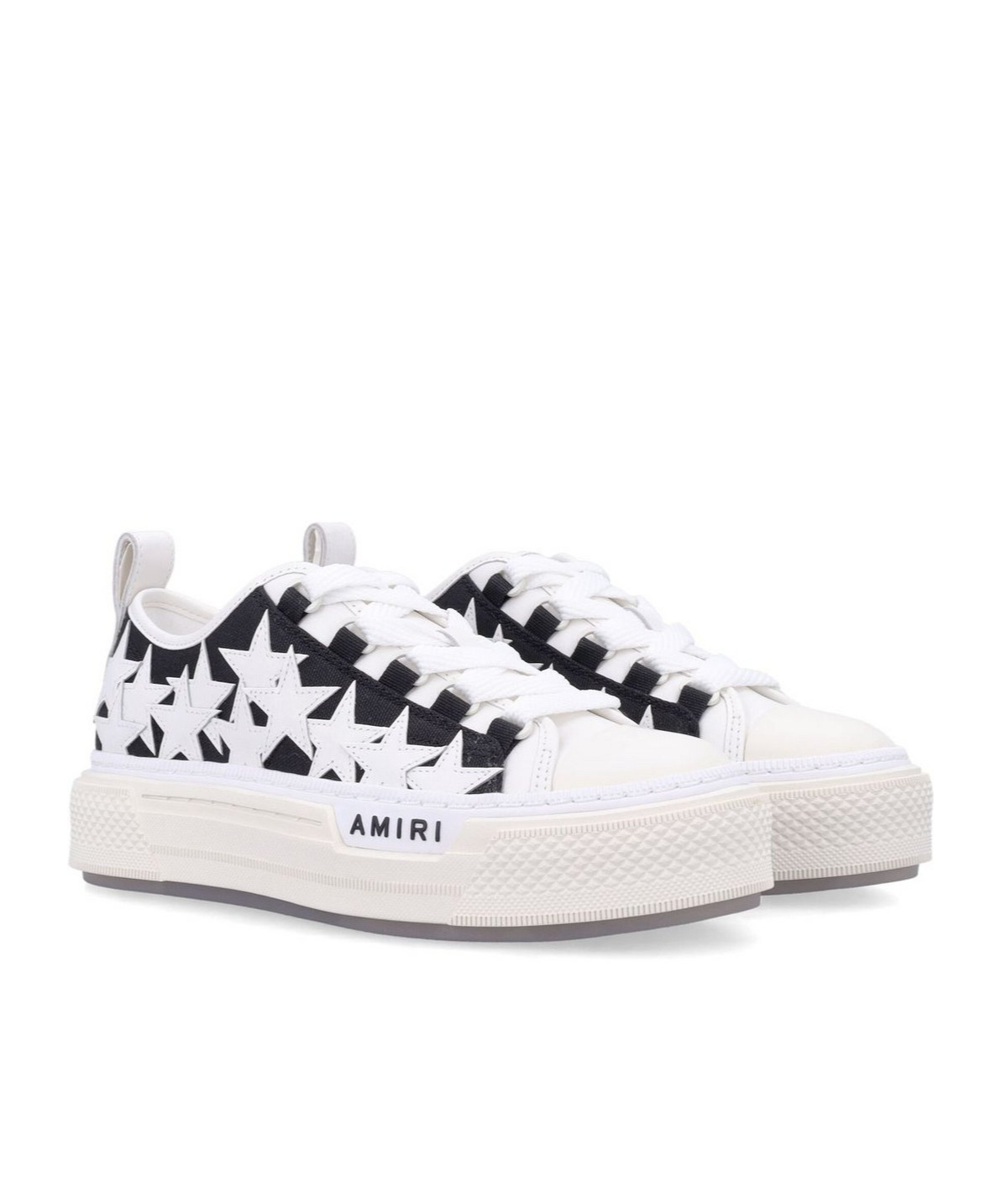 Amiri Star Pattern Rubber Sole Sneakers In White