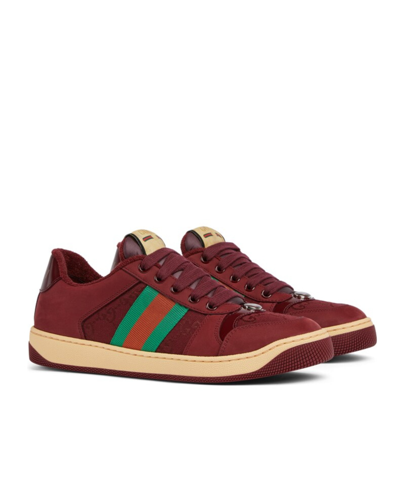 Gucci Sneakers With Round Toe And Contrast Sole In Multi