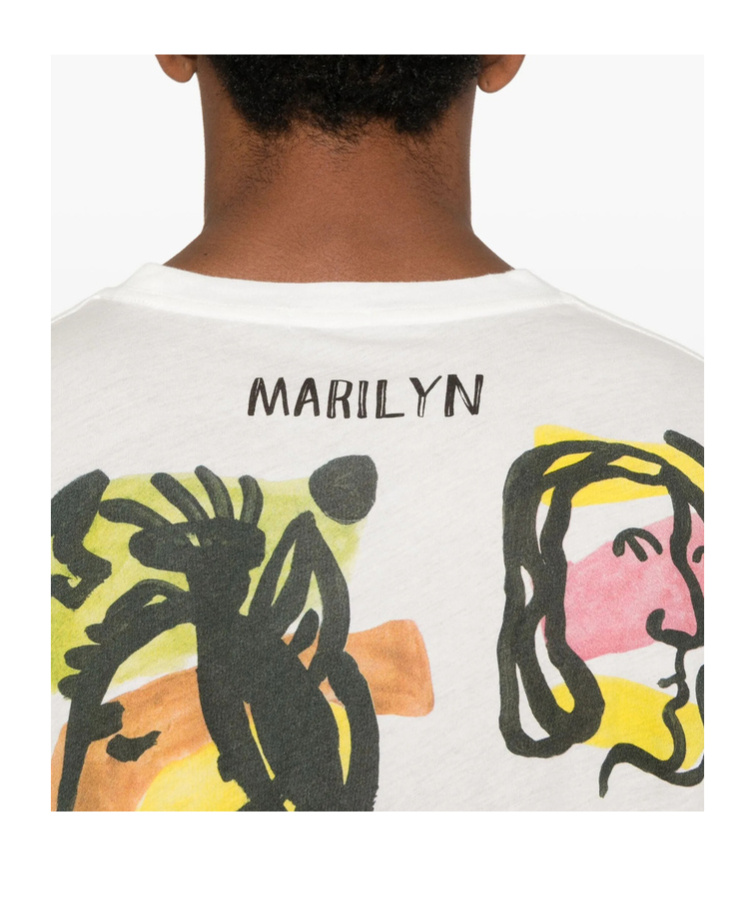 Bode Collage Printed Cotton-jersey T-shirt In White