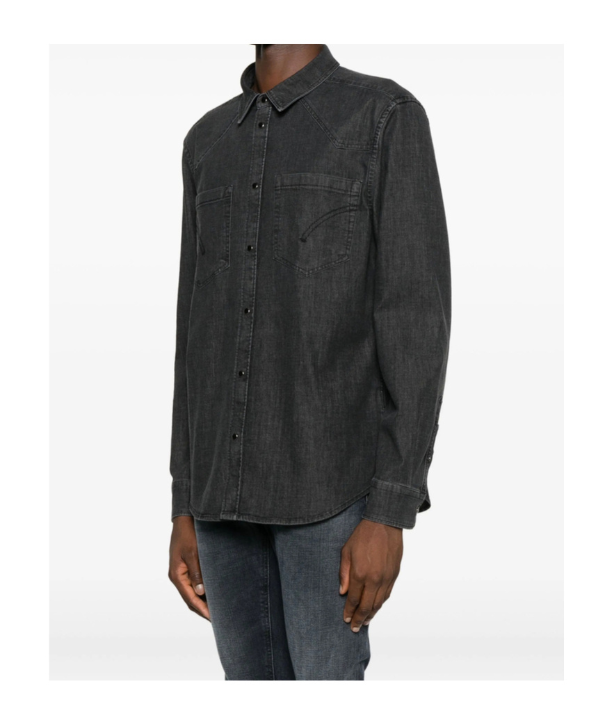 Dondup Fabric Shirts In Black