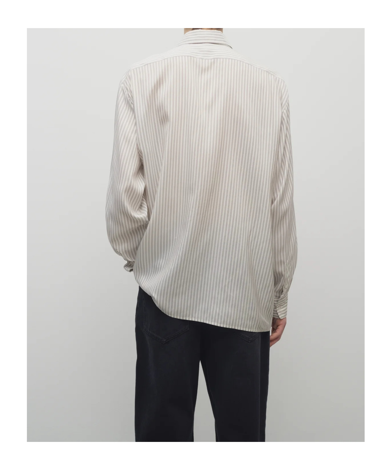 The Row Feme Striped Silk Shirt