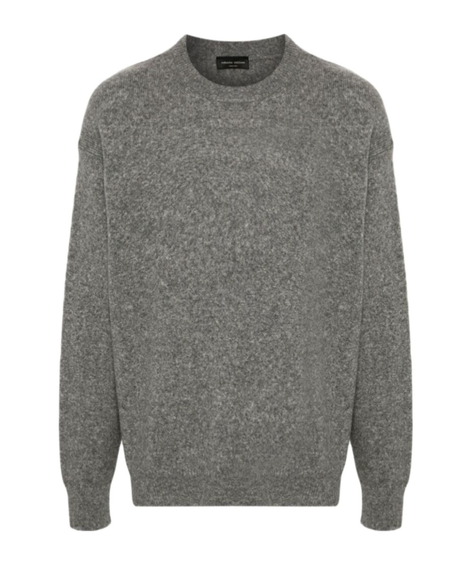 Roberto Collina Long-sleeved Sweater In Gray