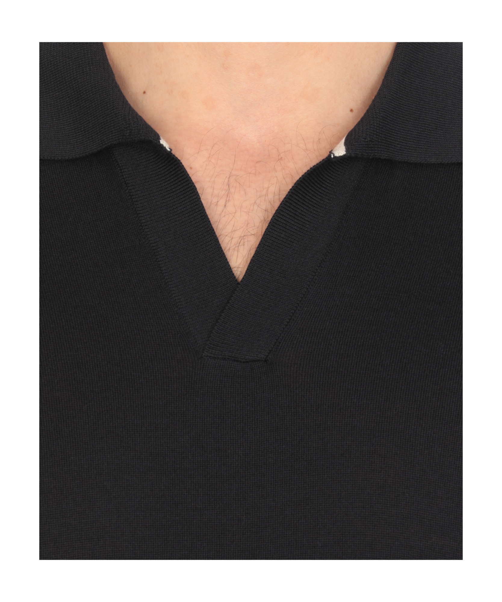 Peserico Cotton And Silk Polo Shirt In Blue