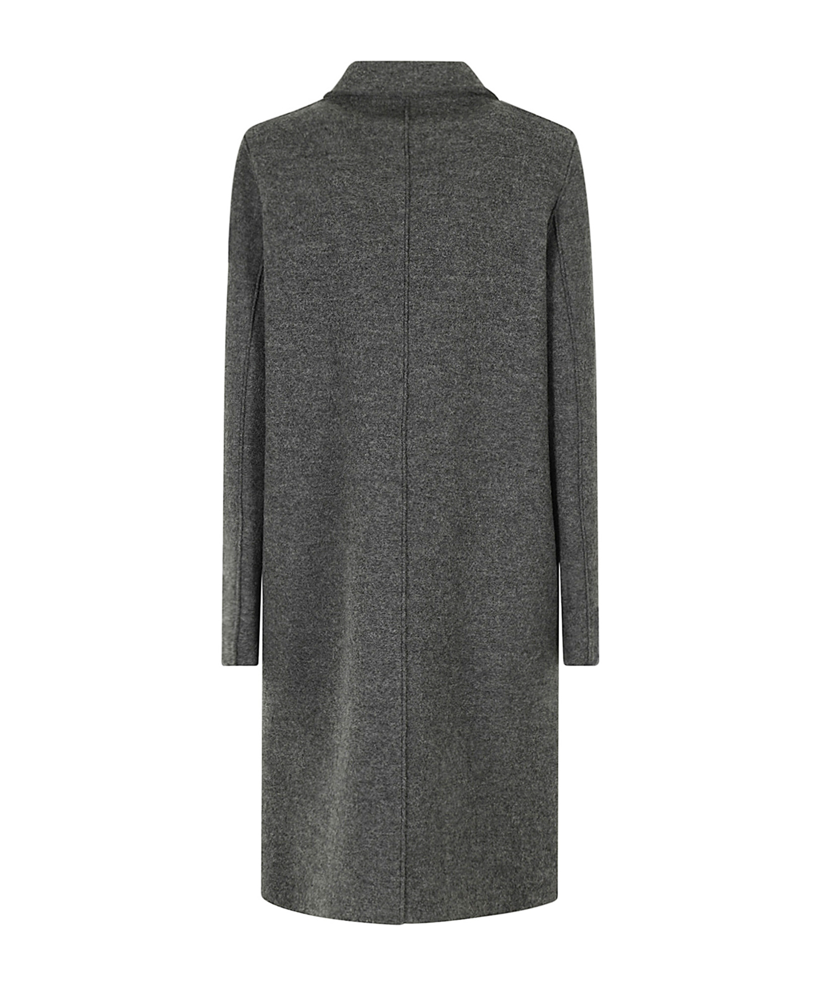 Harris Wharf London Single-breasted Wool Coat In Boiled In Black