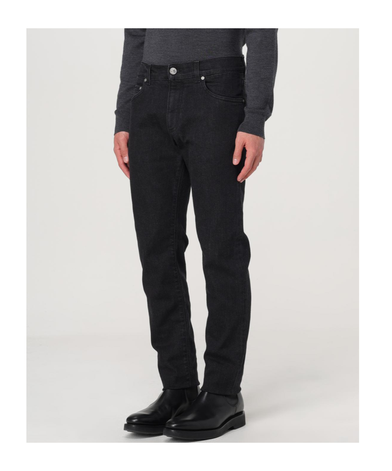 Etro Wool Blend Single Pleat Pants In Black