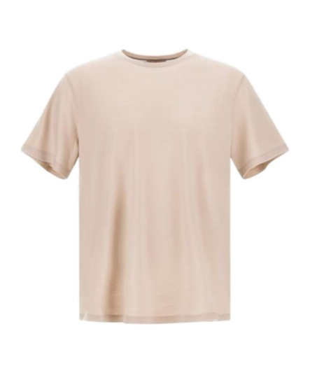 Herno Resort T-shirt In Soft Wool Jersey In Neutral