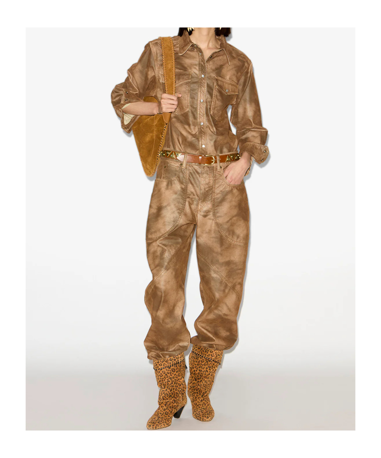 Isabel Marant Karima Shirt In Brown