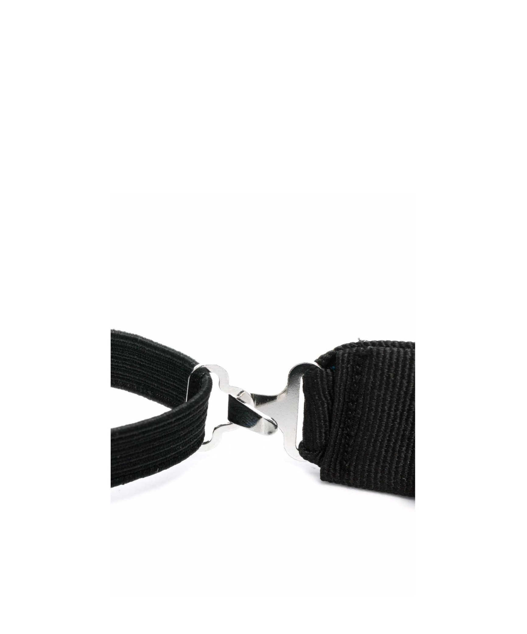 Dsquared2 Ribbed Pre-tied Bow Ties With Adjustable Strap In Black