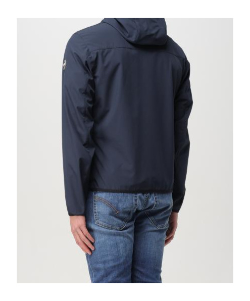 Colmar Logo Patch Hooded Zipped Jacket In Blue