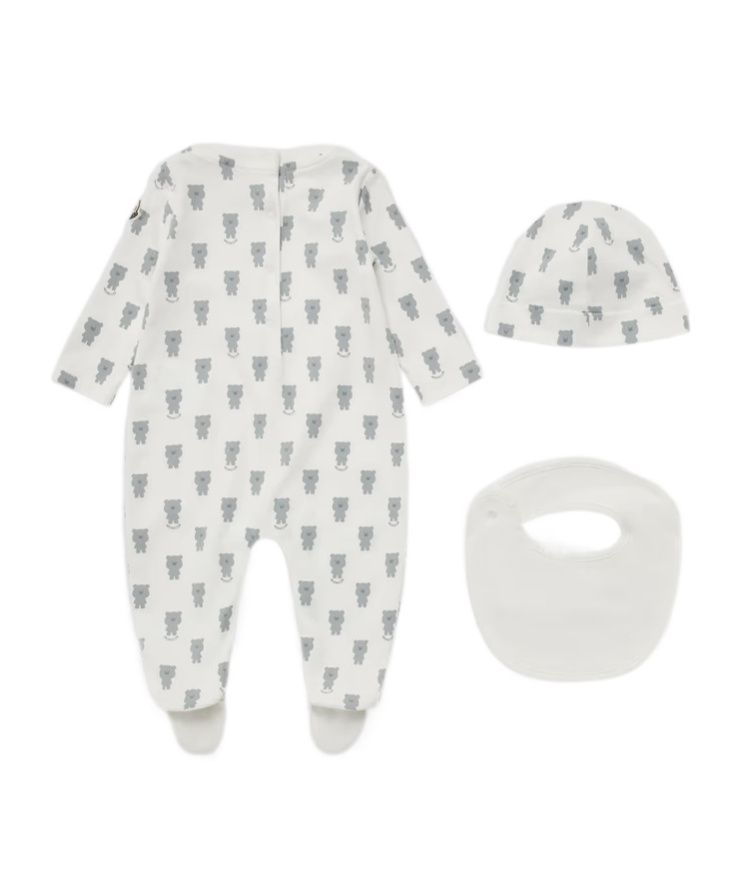 MONCLER TEDDY BEAR PRINT COTTON SET