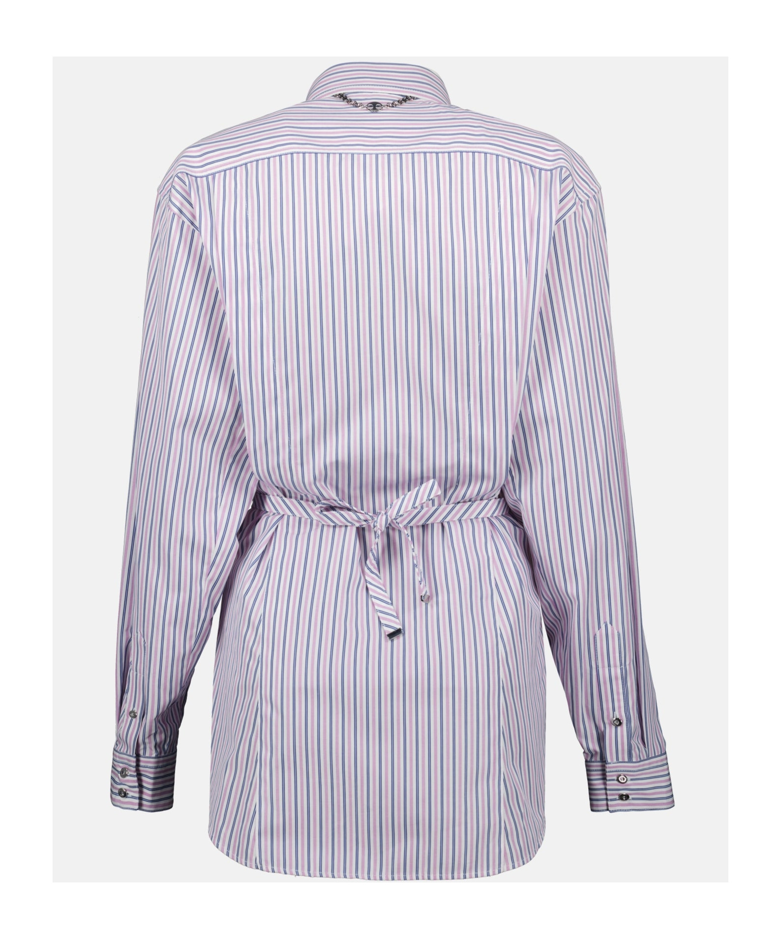Shop Rabanne Striped Button-up Shirt In White