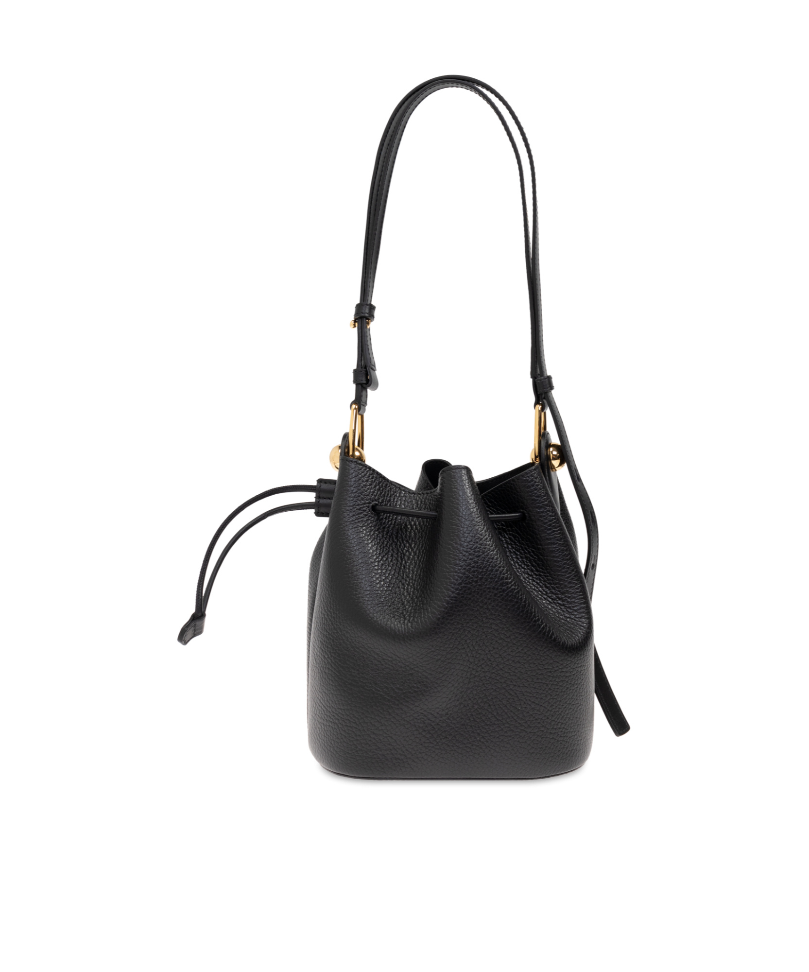 Furla Draw-rope Bucket Bag In Black