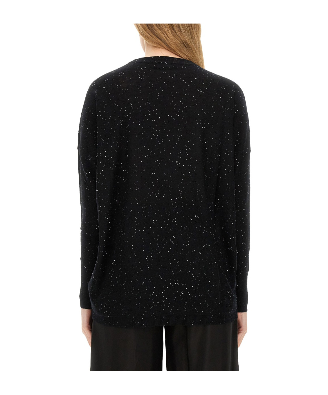 Fabiana Filippi Sequin-embellished Jumper In Black