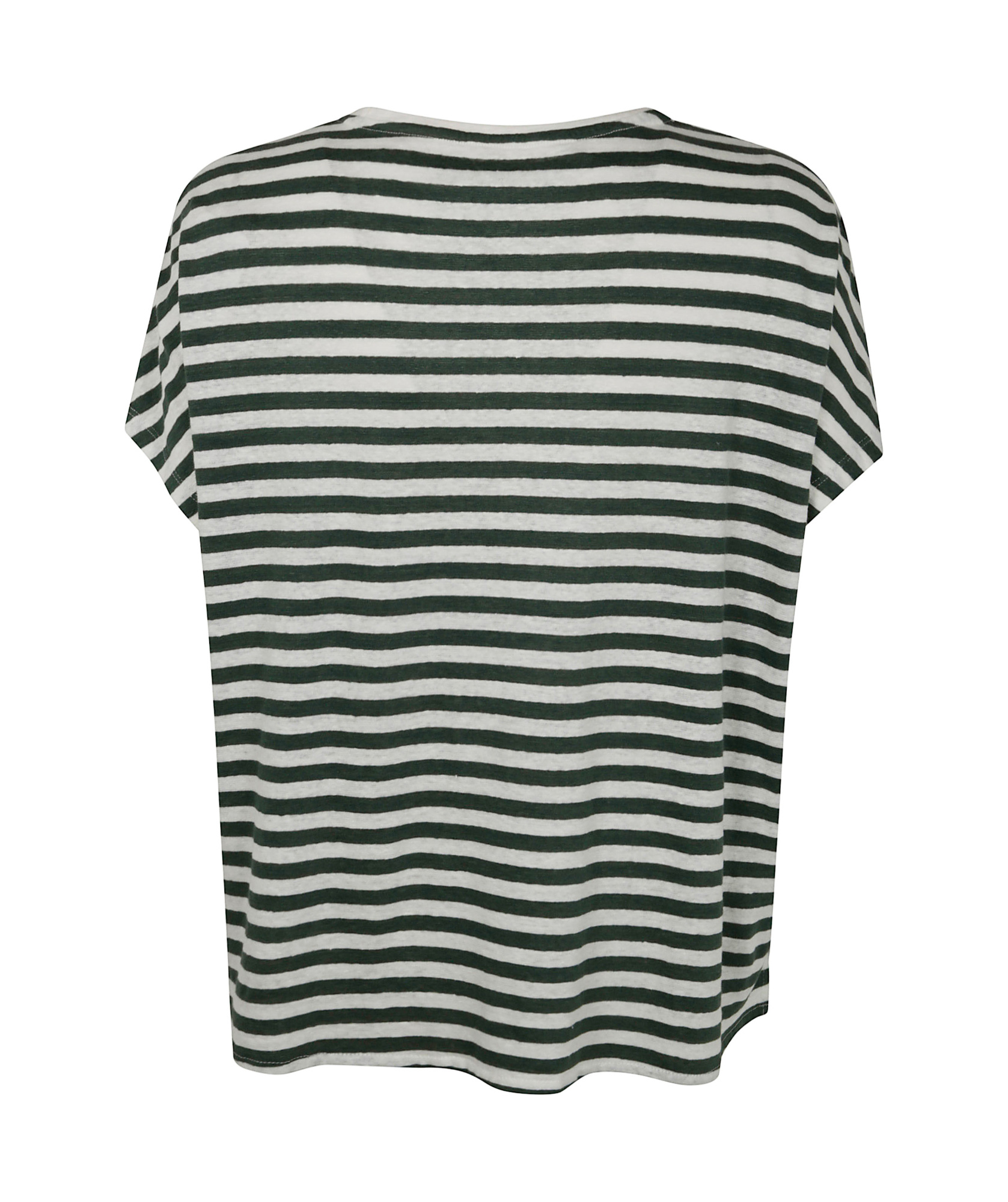 Majestic Filatures Round Neck Short Sleeves Sweater Clothing In Agave