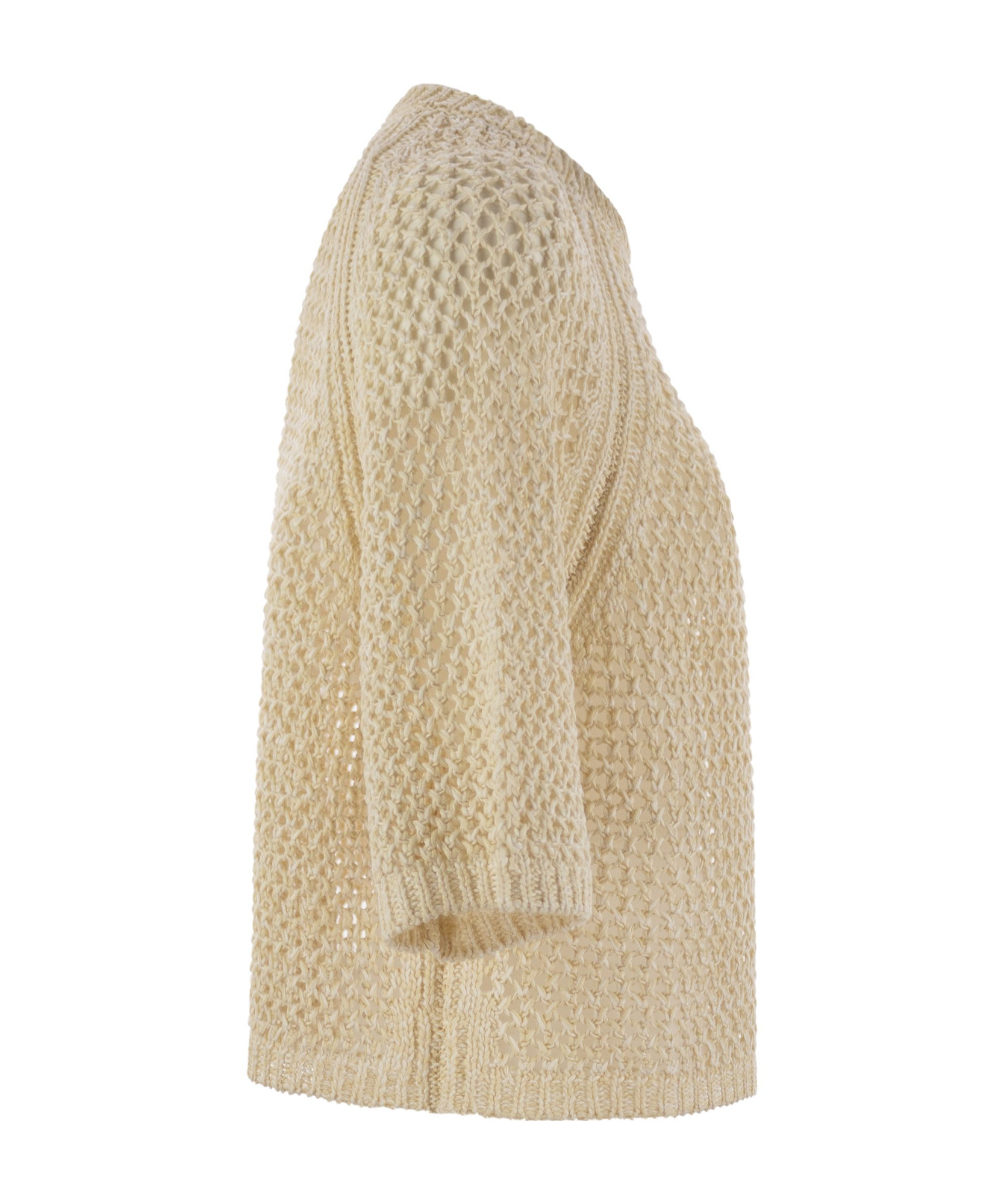 Fabiana Filippi Round Neck Sweater In Nude
