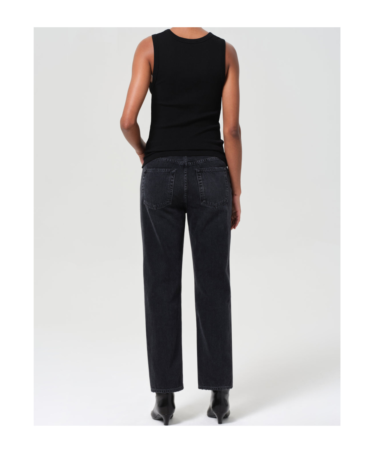 Agolde Straight-leg Jeans In Black