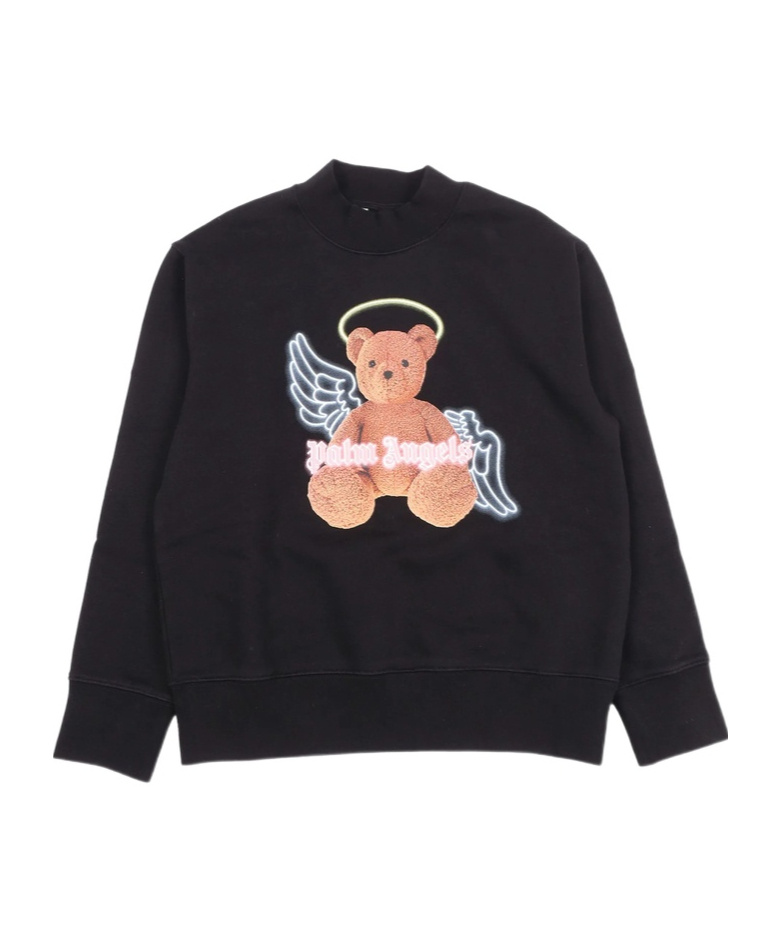 Palm Angels Kids Team Palm T-shirt In Black