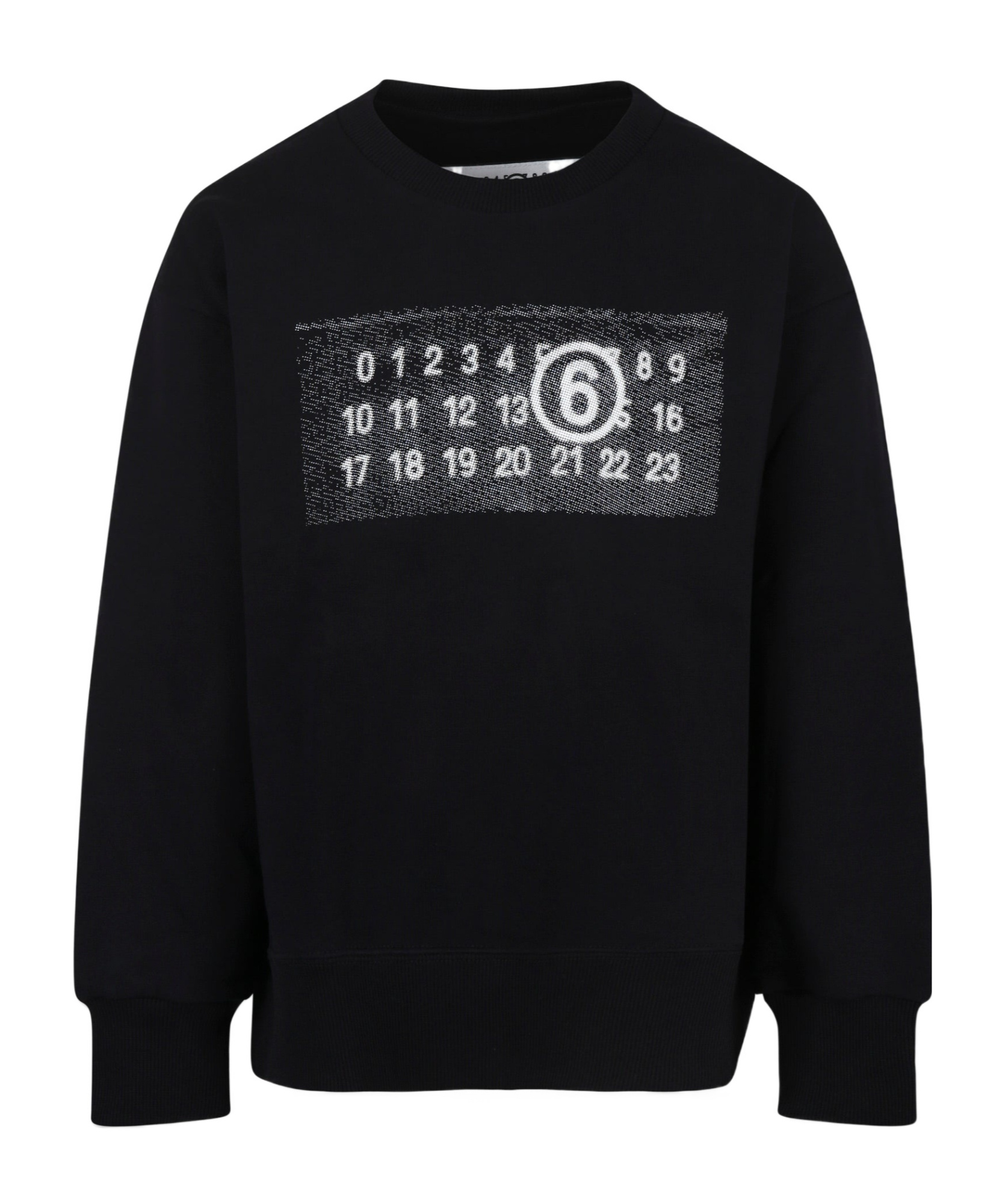 Mm6 Maison Margiela Round-neck Sweatshirt In Black