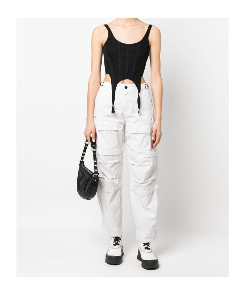Darkpark Julia Ripstop Cargo Pants In White