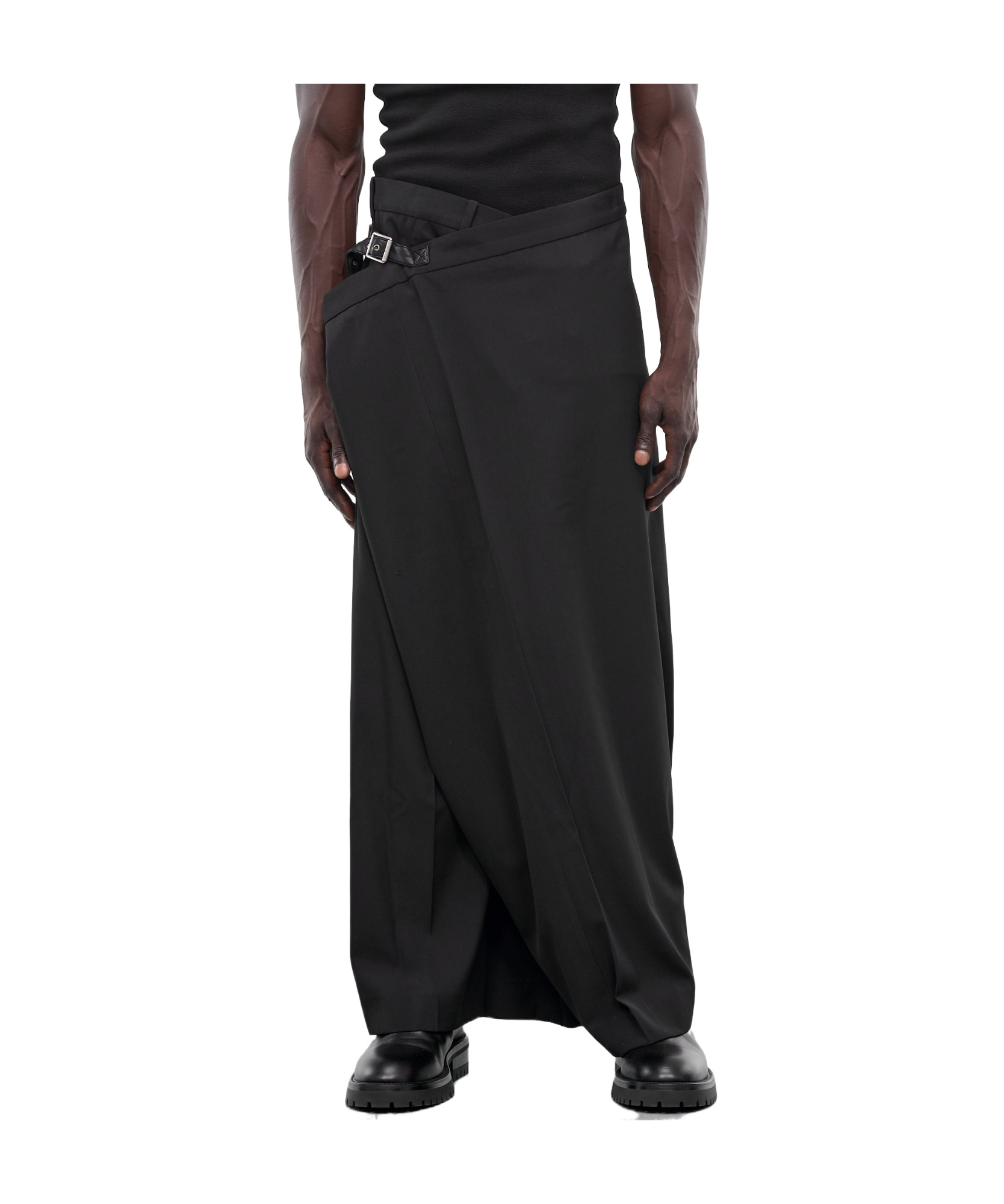 Acne Studios Wrap Culottes In Black