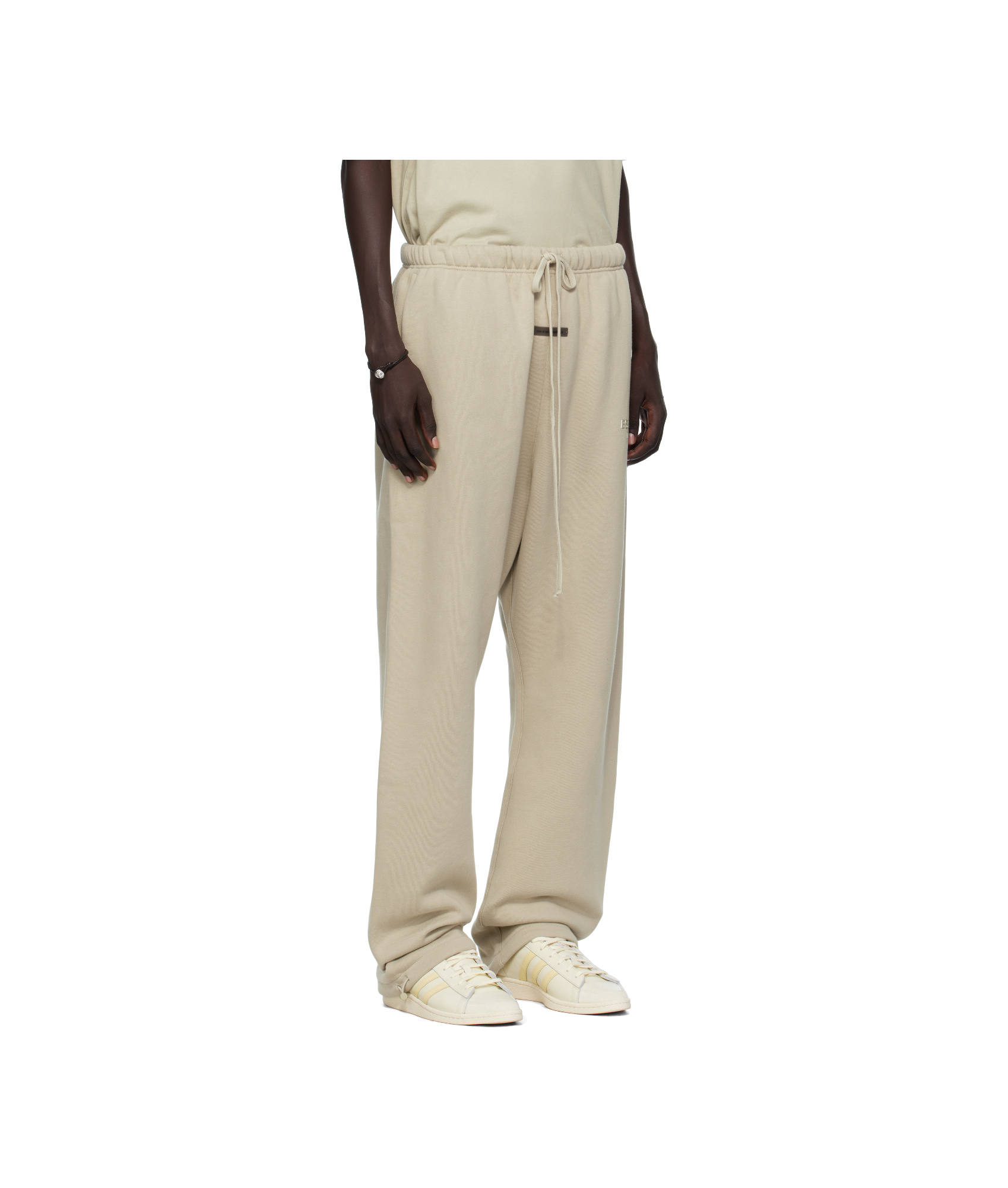 Essentials Logo-banded Track Pants In Neutral