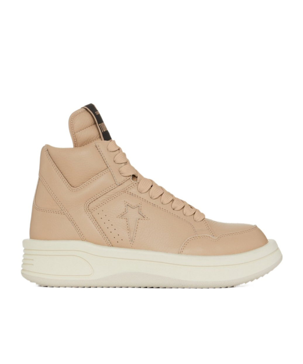 Converse X Drkshdw Turbowpn High-top Sneakers In Calf Leather In Nude