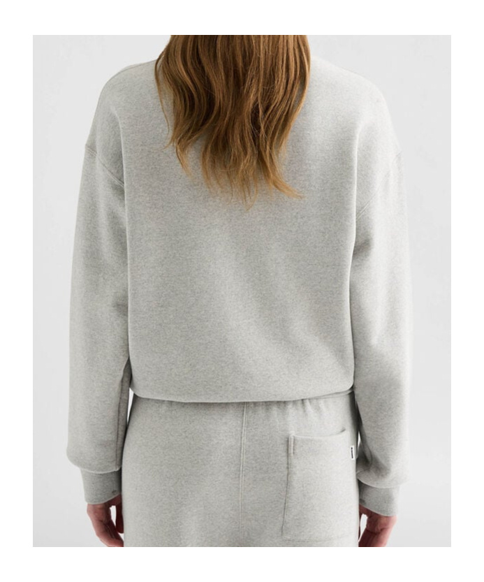 Jil Sander Logo Print Crewneck Sweatshirt In Gray