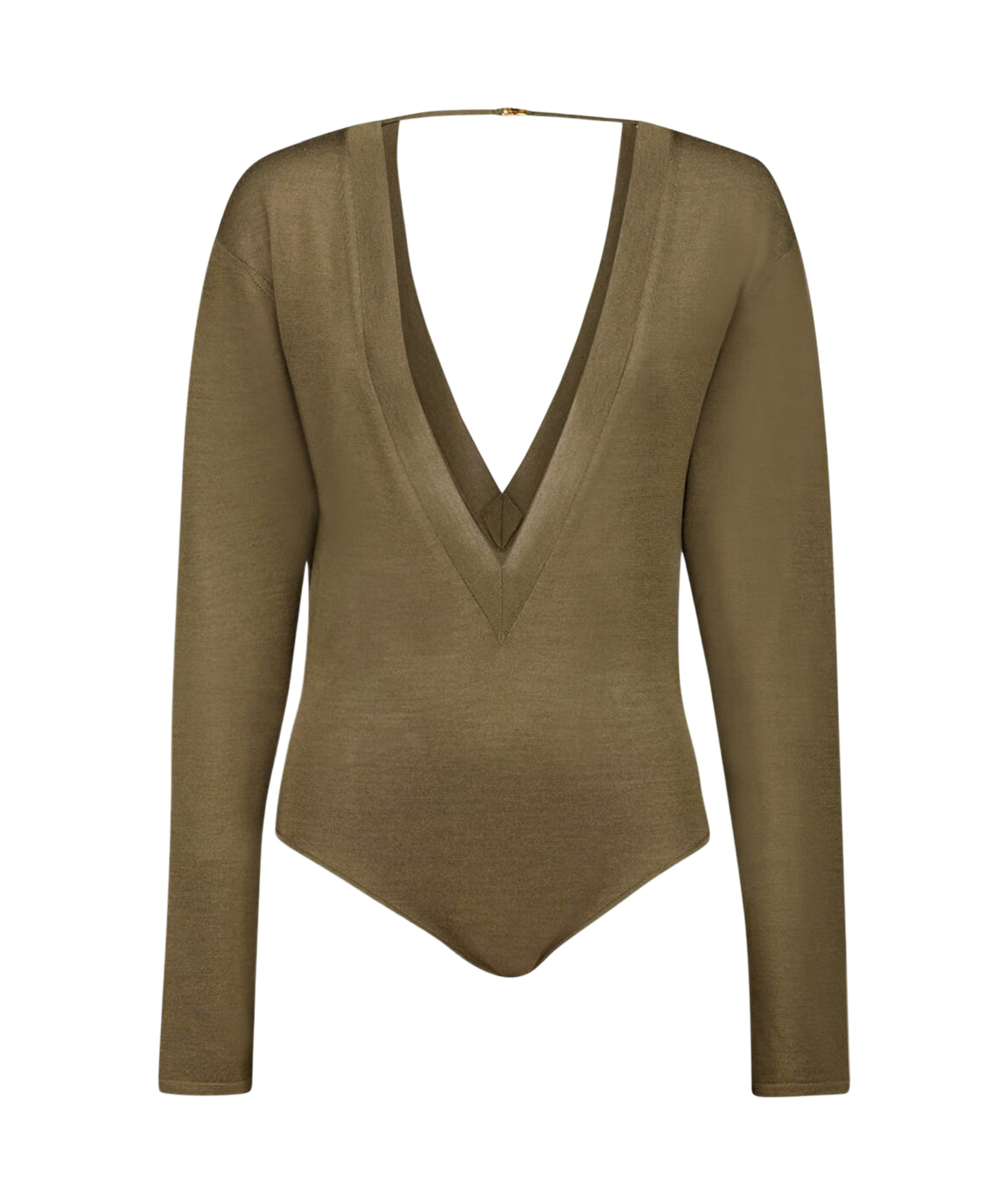 Saint Laurent Fine-knit Body In Green