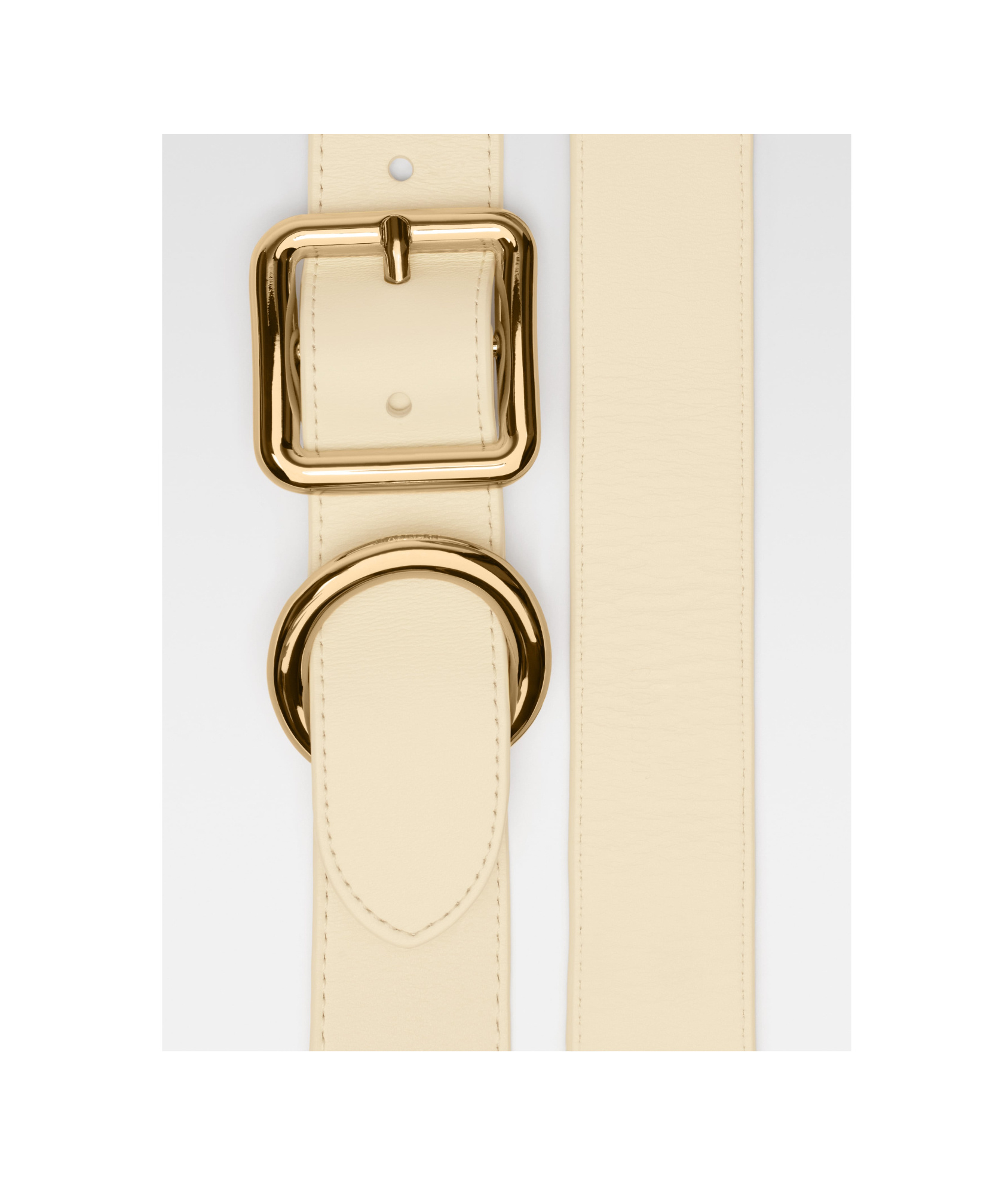 Jacquemus Buckled Belt In Nude