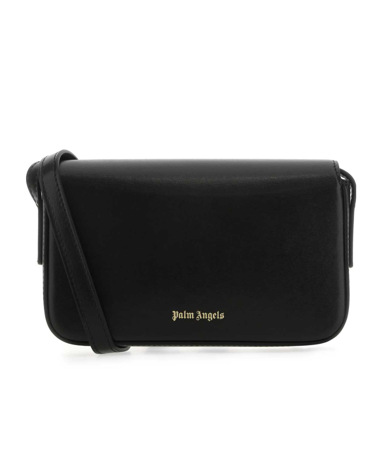 Palm Angels Bridge Crossbody Bag In Smooth Calf Leather In Black
