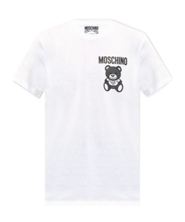 Moschino Graphic Print Crew Neck T-shirt In White