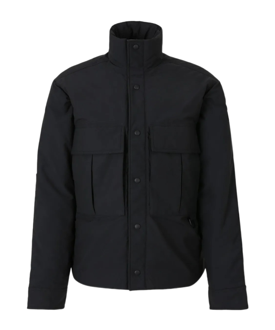 Canada Goose Logo-patch Padded Jacket In Black