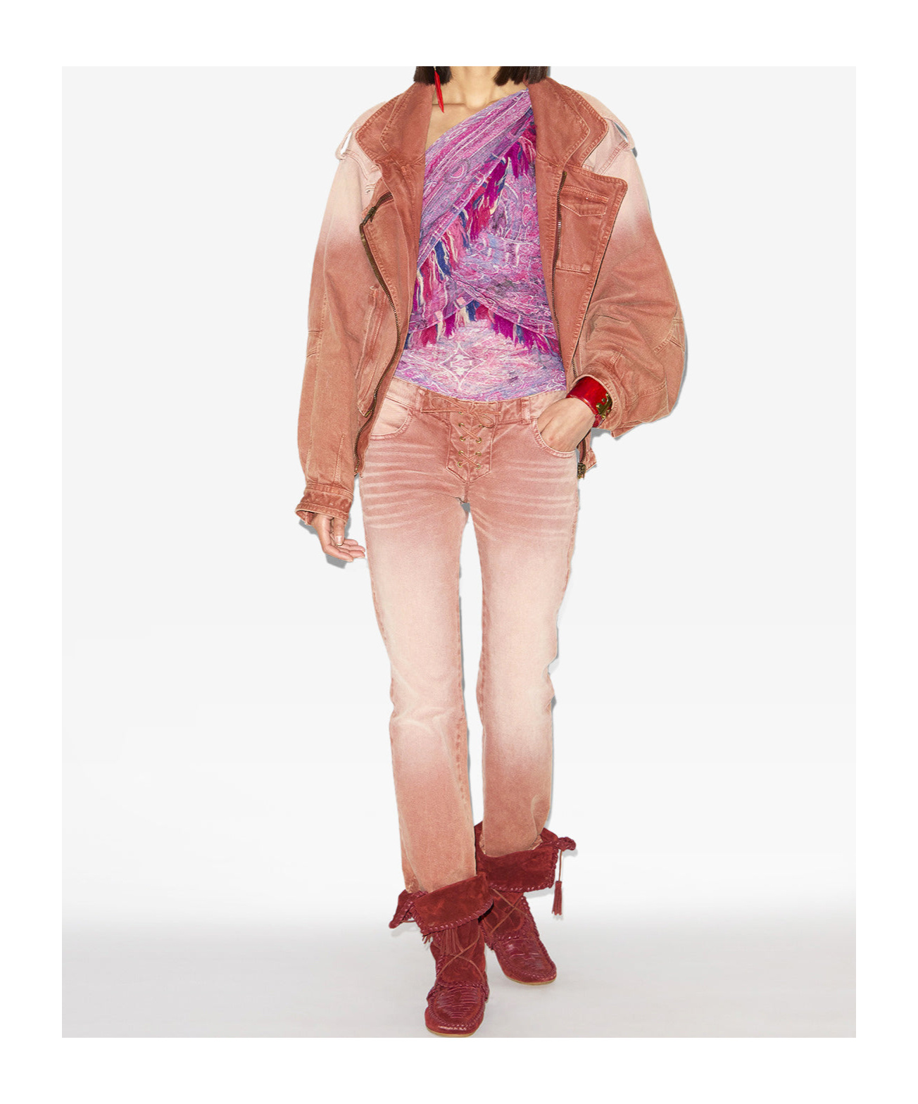 Shop Isabel Marant Devona Top In Red