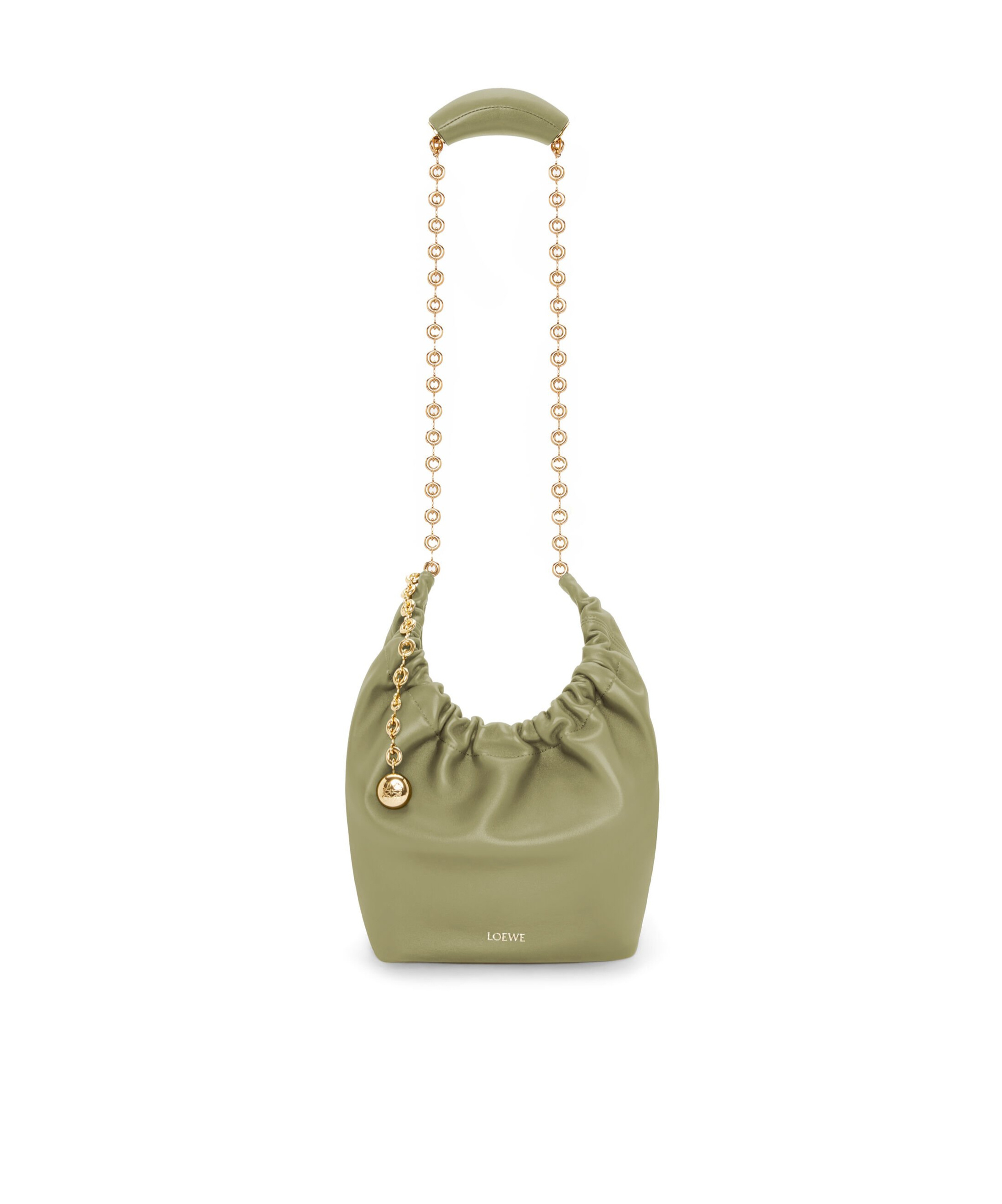 Loewe Small Logo Shoulder Bag In Green
