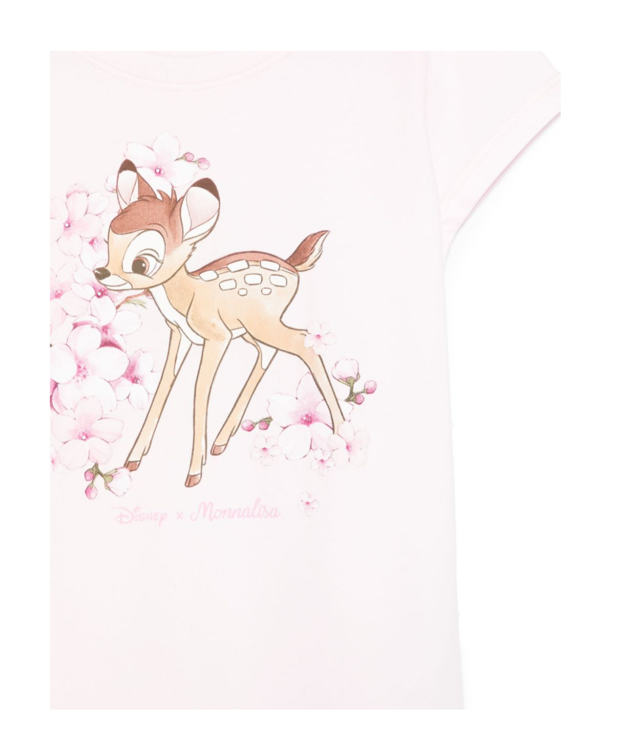 Monnalisa X Disney Bambi-print T-shirt In White