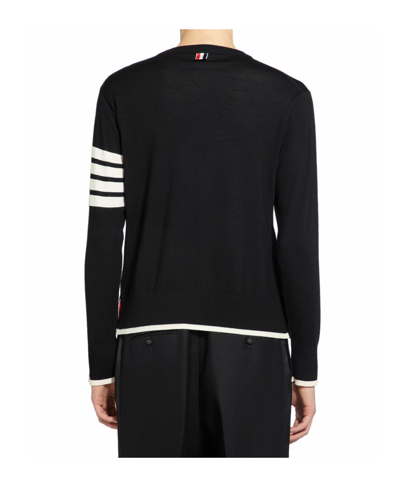 THOM BROWNE THOM BROWNE 4-BAR STRIPED CREWNECK JUMPER