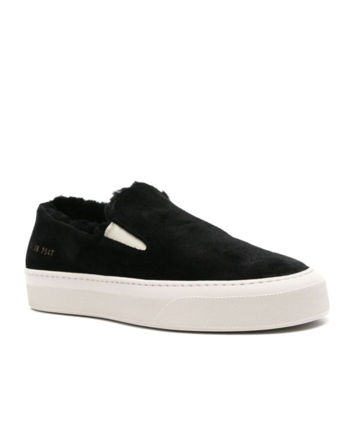 Common Projects Faux-shearling Loafers In Black