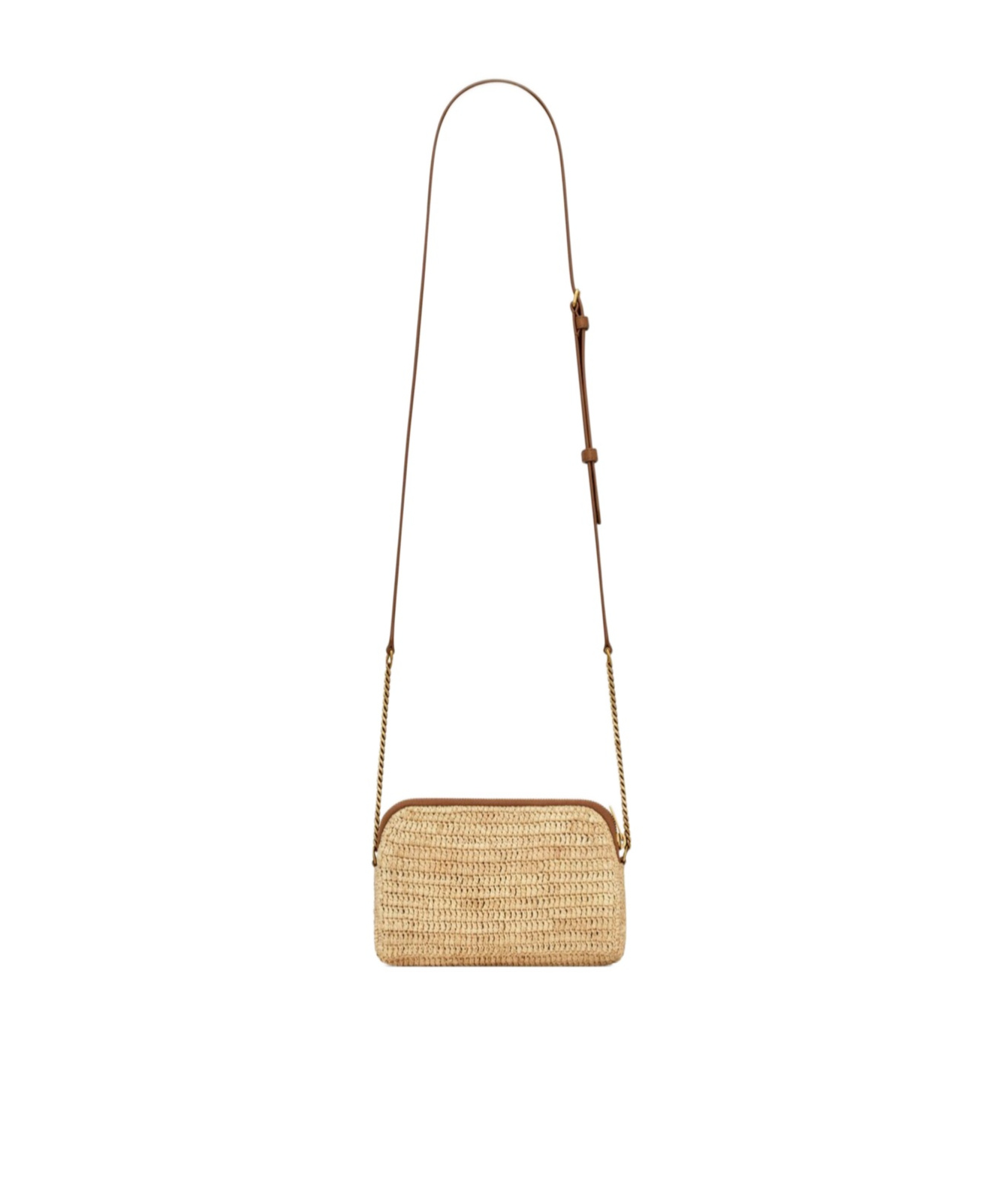 Saint Laurent Gaby Zippped Mini Crossbody Bag In Nude