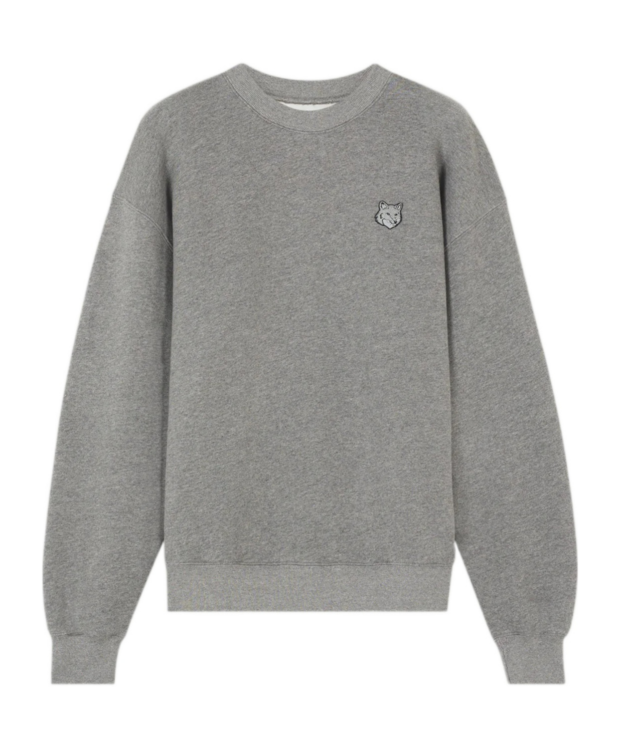 MAISON KITSUNÉ MAISON KITSUNÉ BOLD FOX HEAD PATCH CREWNECK SWEATSHIRT