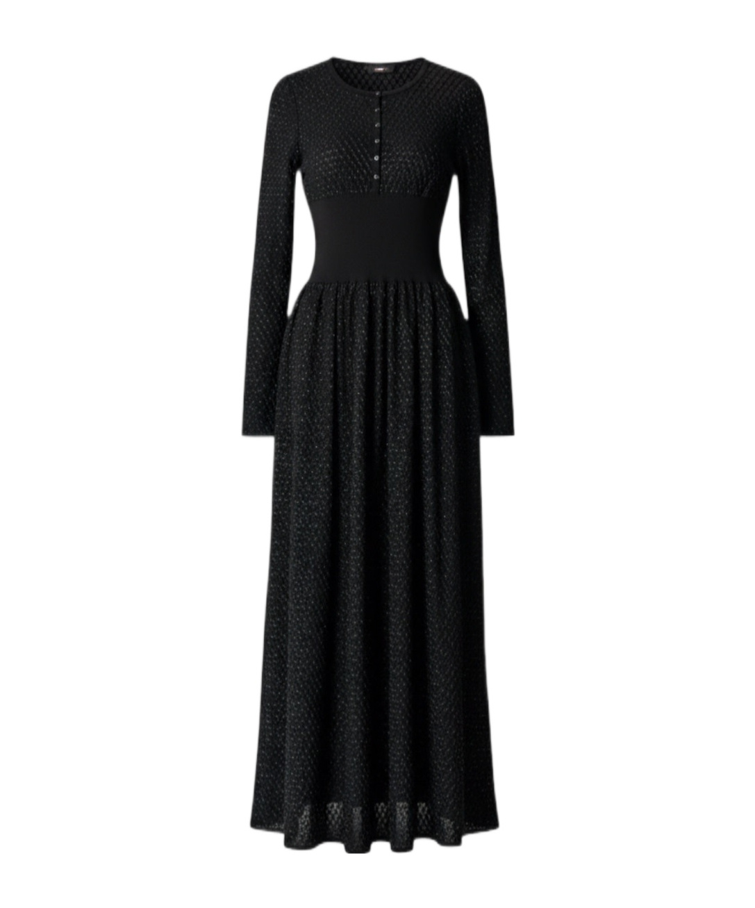 Alaïa Round Neck Dress In Black