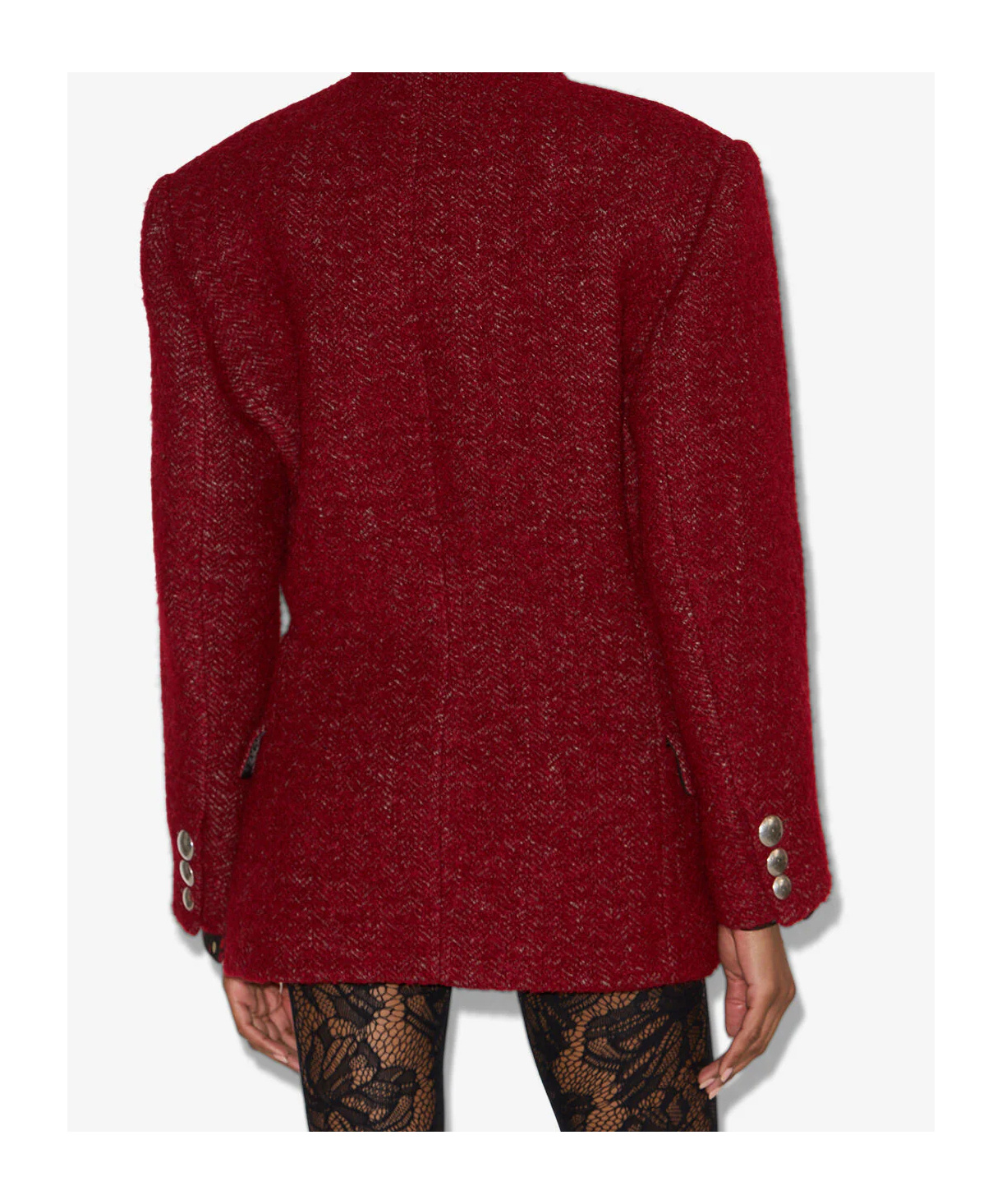 Isabel Marant Gallie Coat In Red