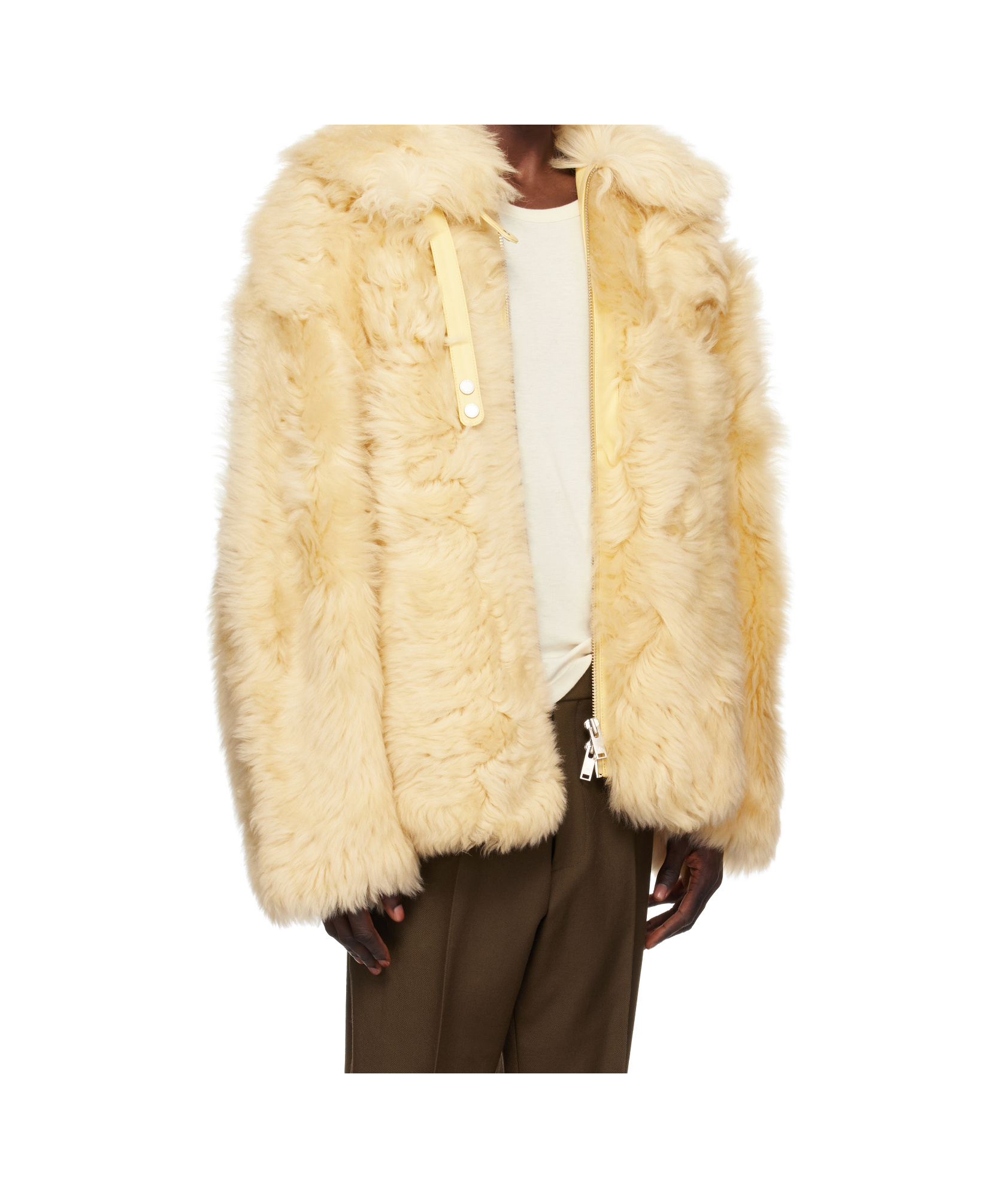 Moose Knuckles Long Sleeve Coat In Nude