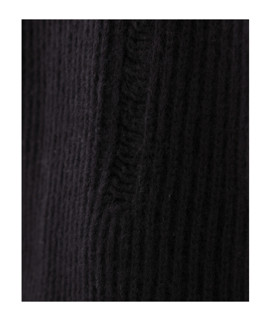 Ann Demeulemeester High-neck Long-sleeved Sweater In Black
