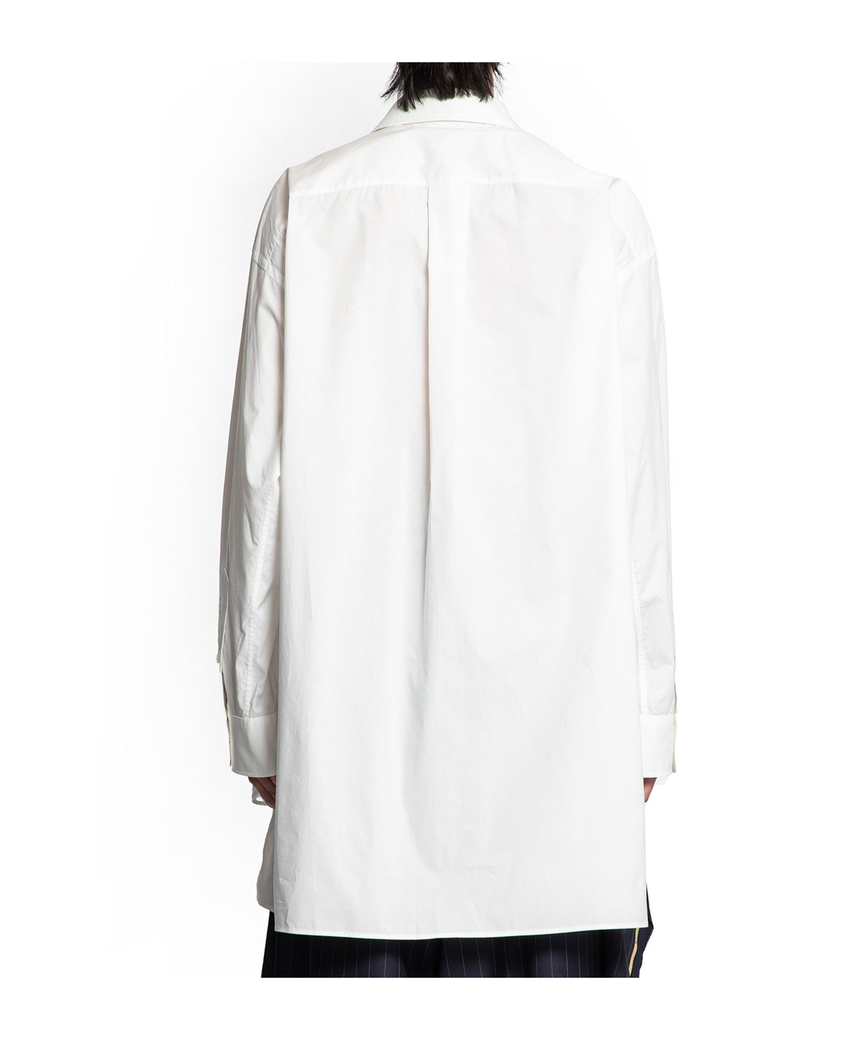 Hed Mayner Cotton Poplin Bib Shirt In Multi