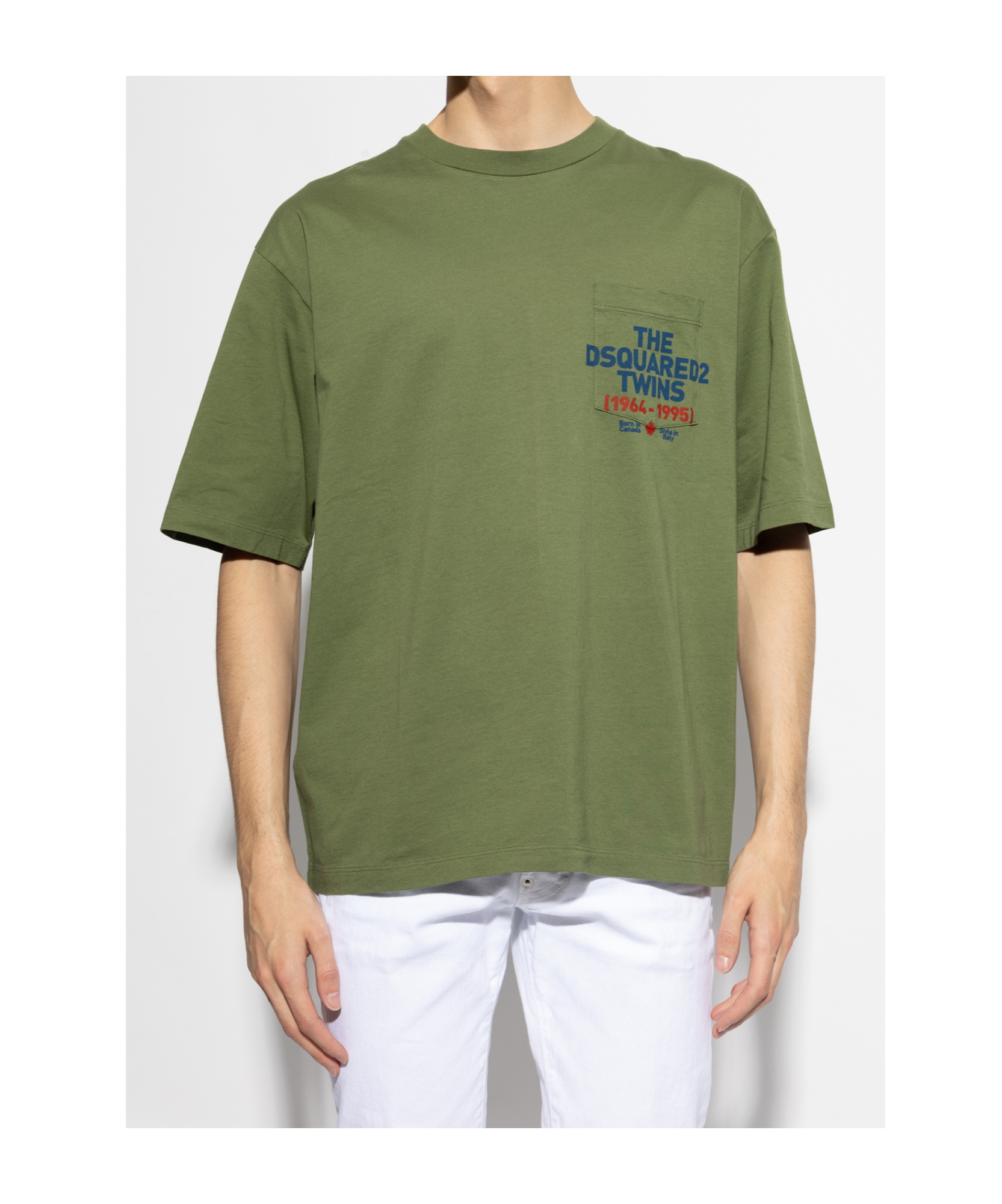 Shop Dsquared2 Logo Printed T-shirt In Green