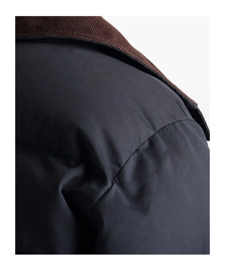 Prada Long-sleeved Down Jacket In Black