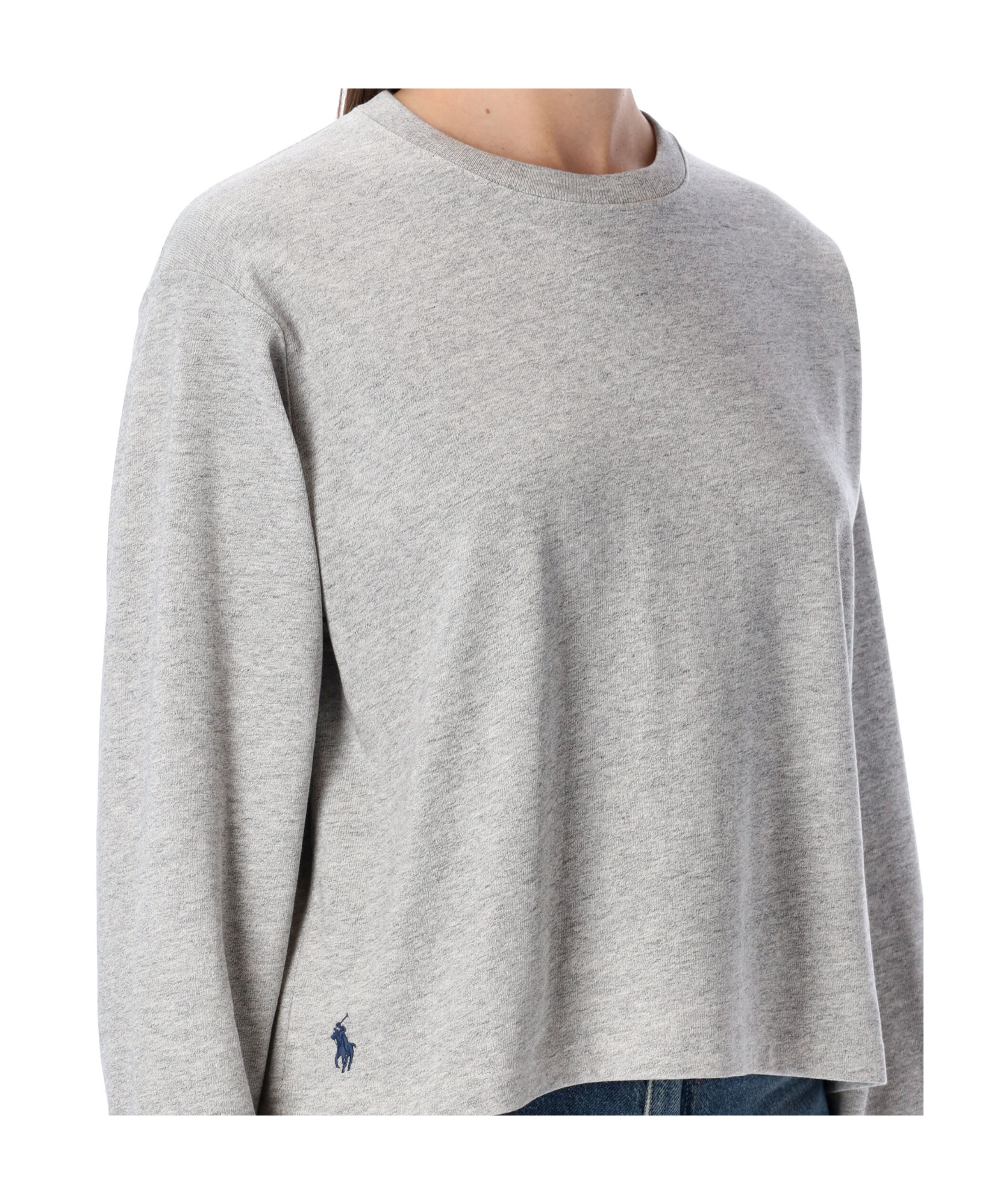 Polo Ralph Lauren Long-sleeve Top In Gray